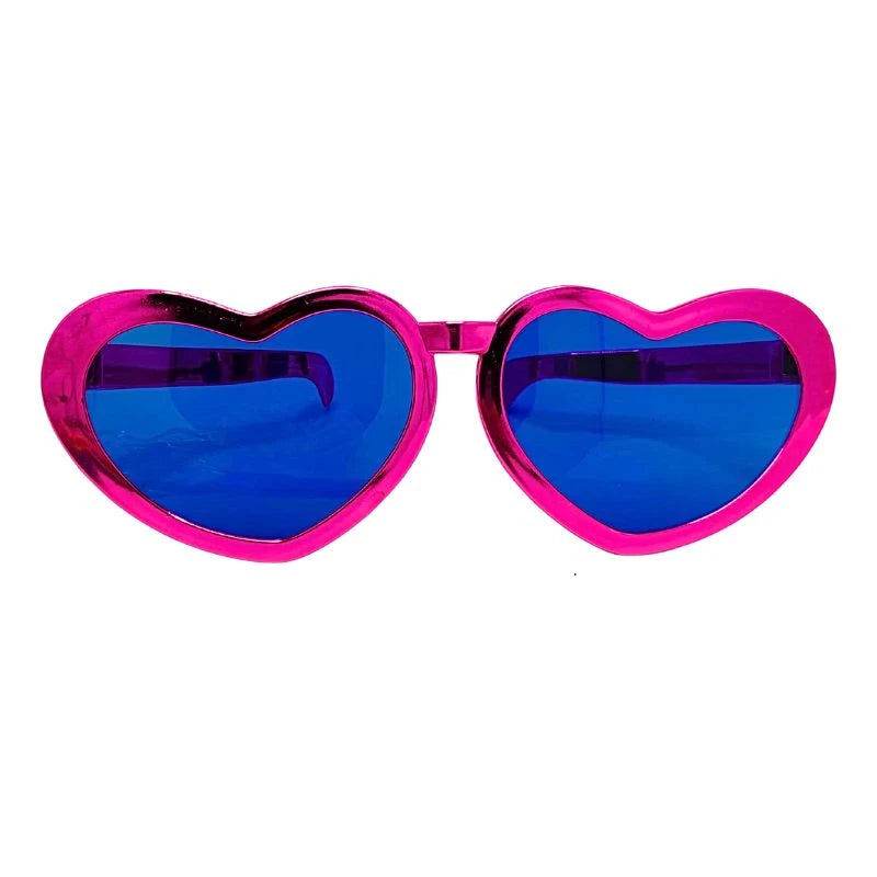 Lentes Gigantes Corazón Metalizados