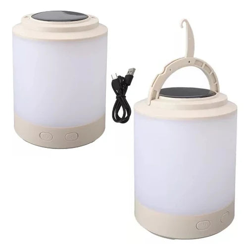Farol redondo recargable