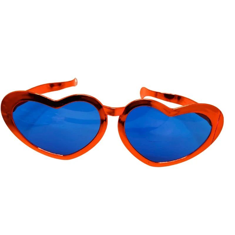 Lentes Gigantes Corazón Metalizados