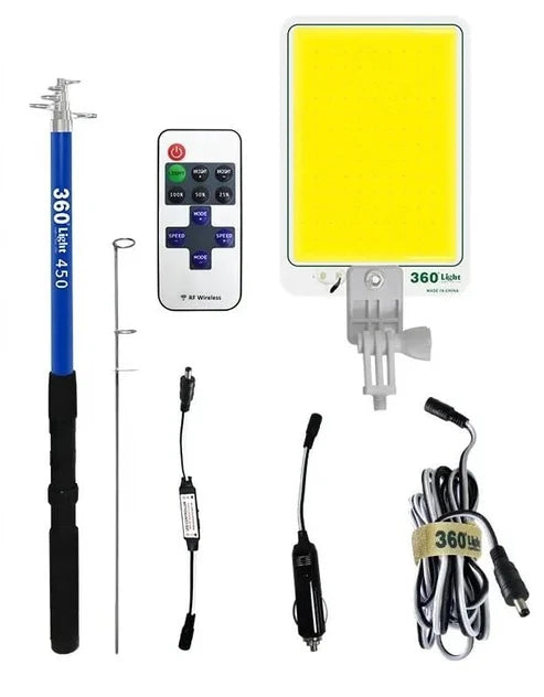 Luz de trabajo plegable con trípode 12V