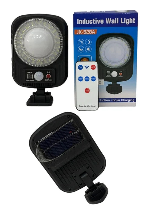 Luz c/control  y panel solar