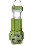 Farol solar y a pilas con ventilador