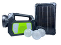 Linterna Farol Luz Led + Panel Solar Cable Usb + 3 Focos
