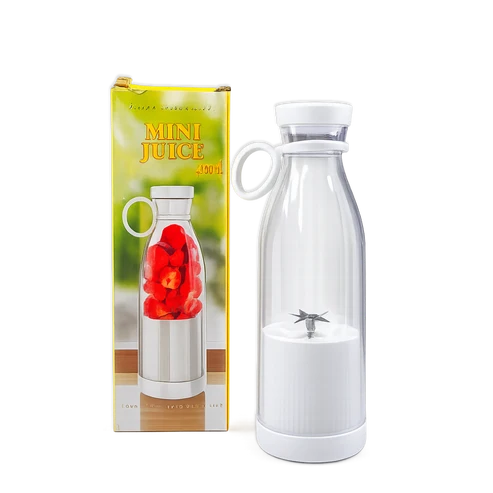 Botella Licuadora Recargable Portátil – Smoothies en Segundos