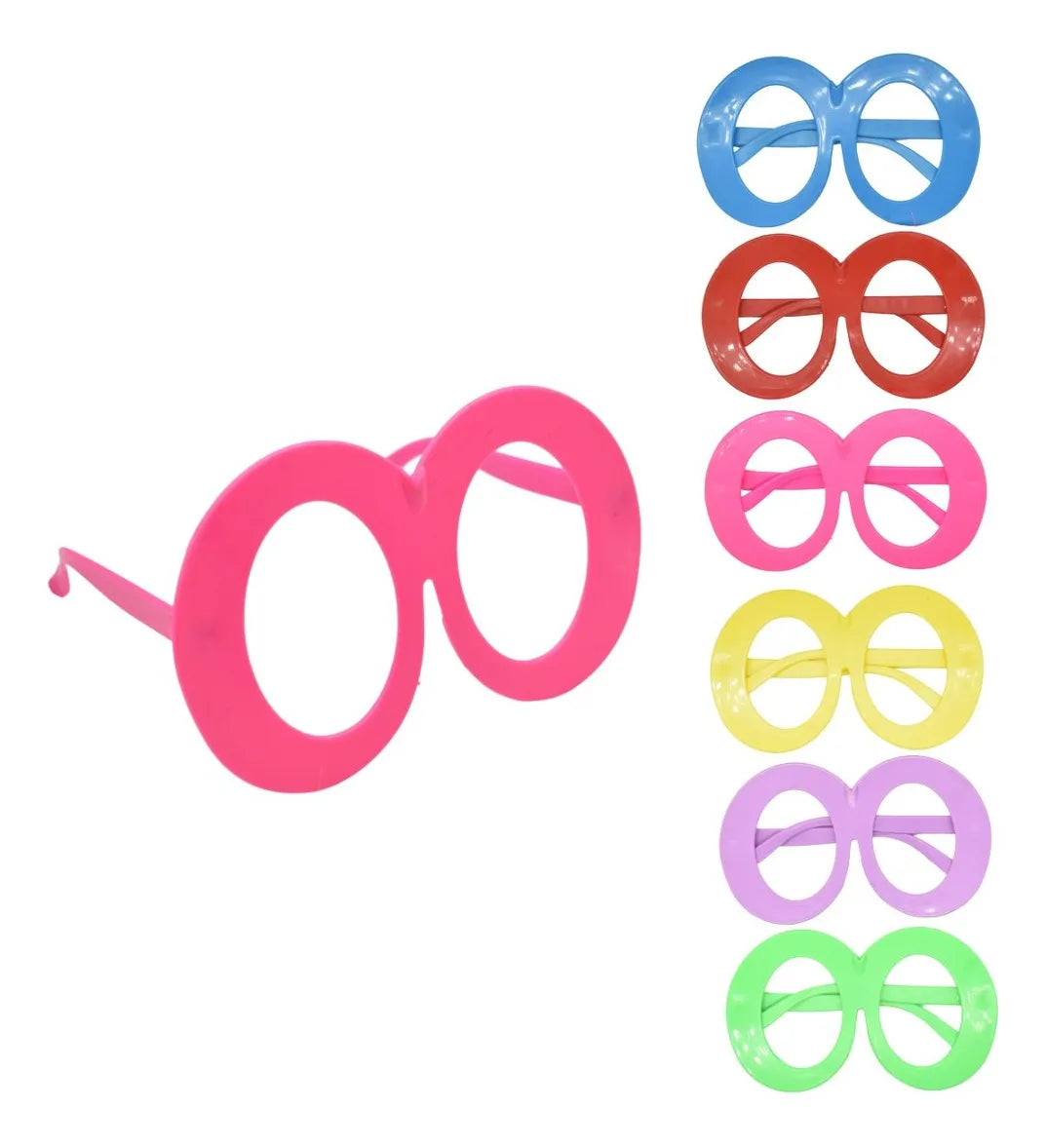 Lentes De Colores Con Formas X12 Unidades 15cm
