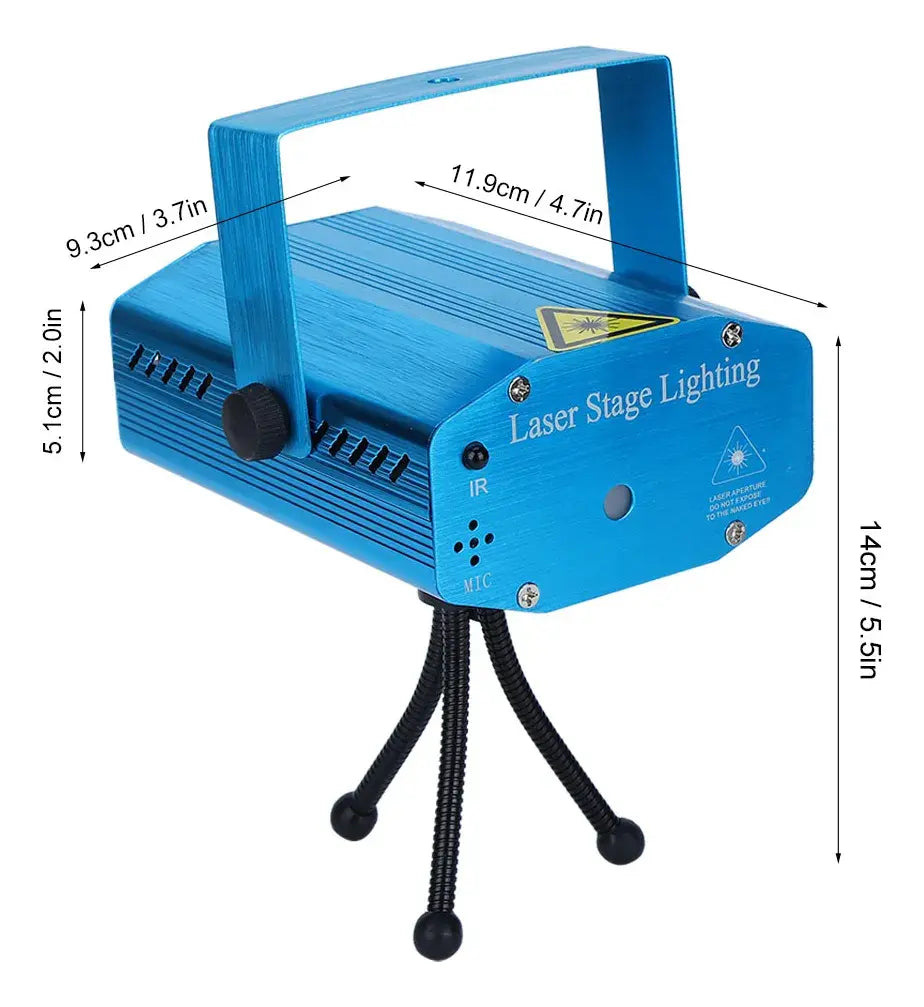 Luz Laser 6 En 1 Para Discoteca Con Efecto Musical Y Trípode