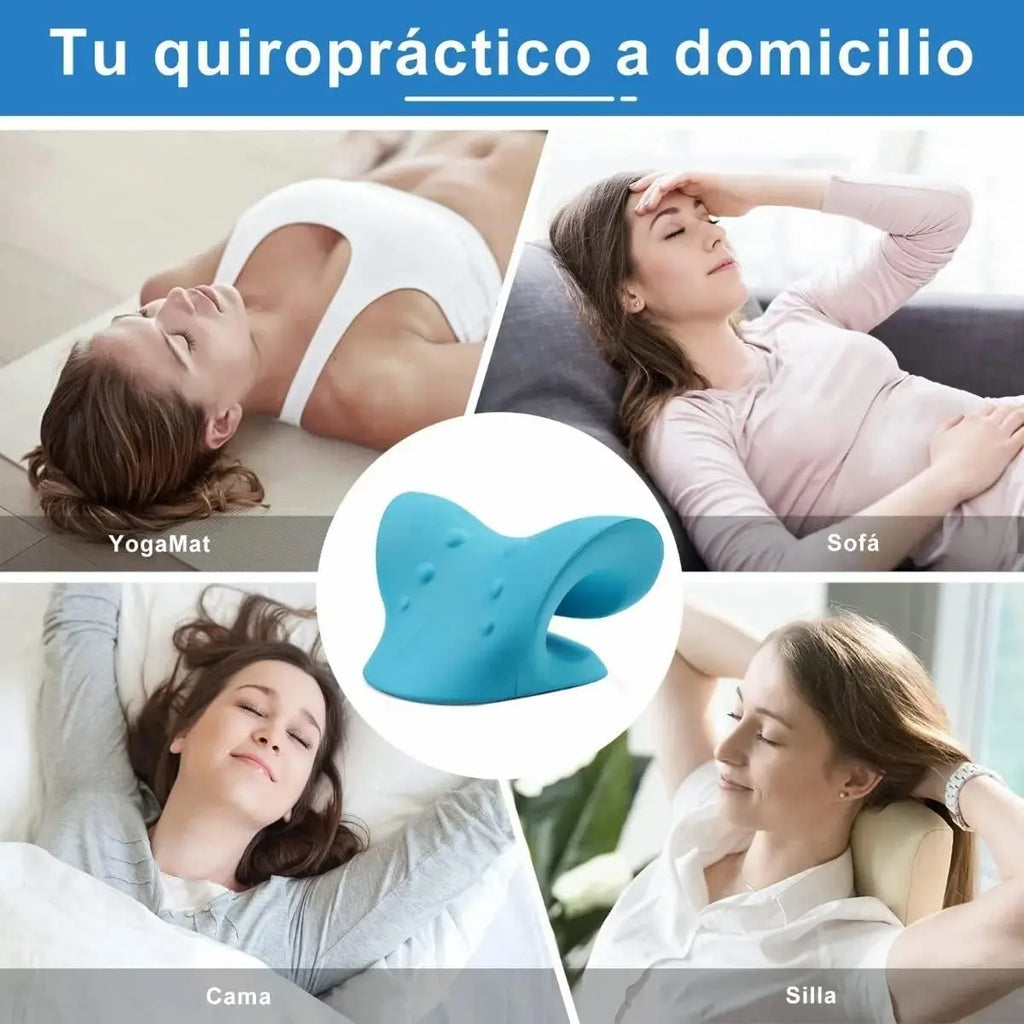 Almohada Ergonómica Cervical para Relajación y Estiramiento del Cuello