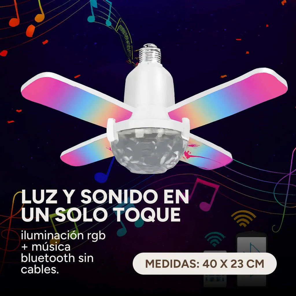 Lampara Led con Blutooth y musica