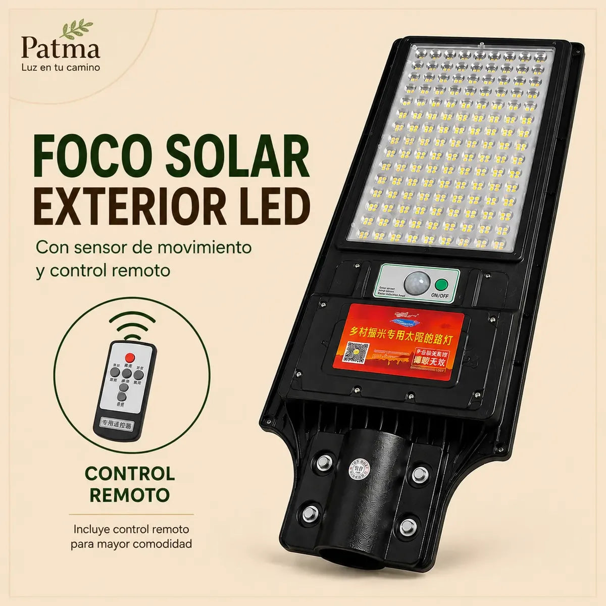 Panel solar exterior 60cm