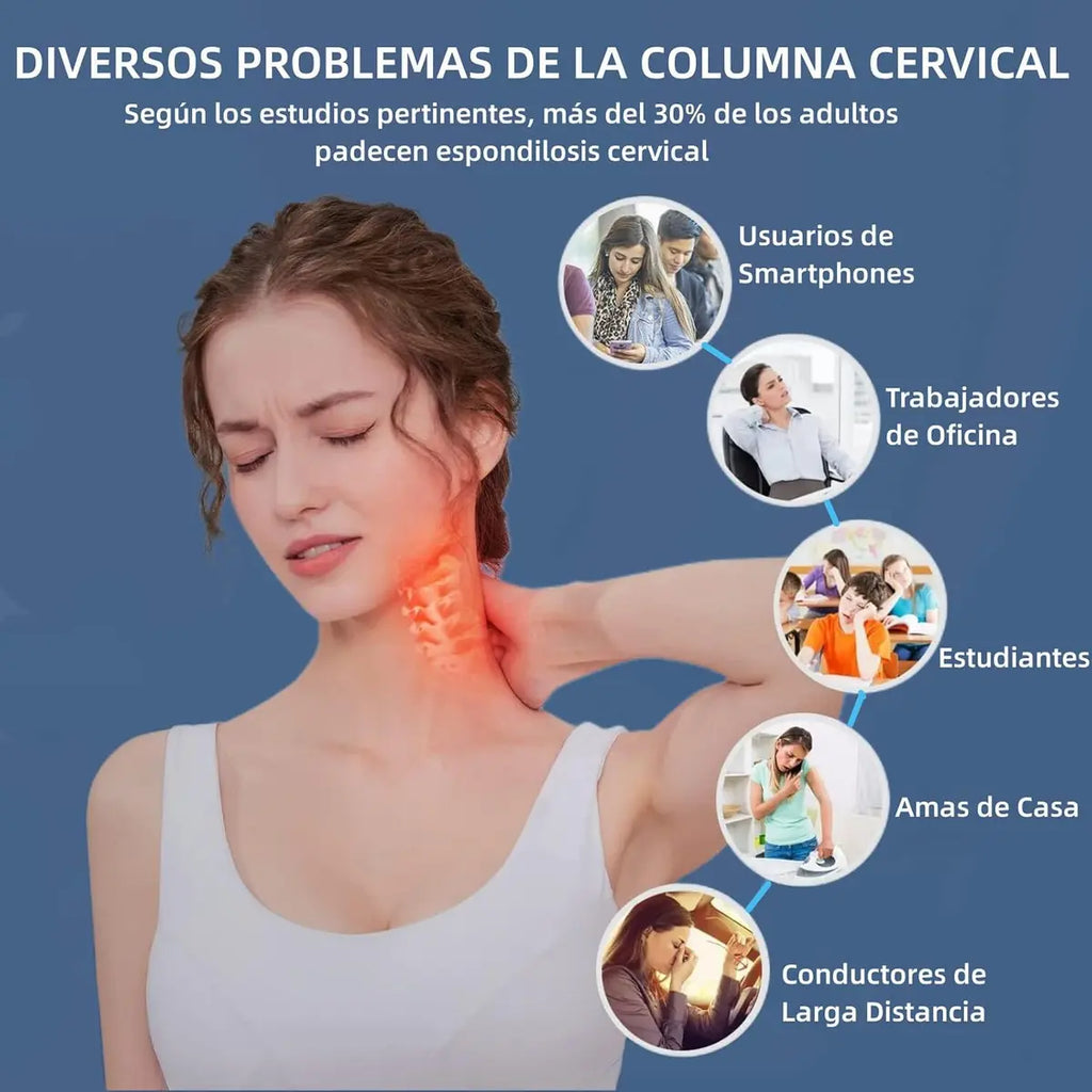 Almohada Ergonómica Cervical para Relajación y Estiramiento del Cuello
