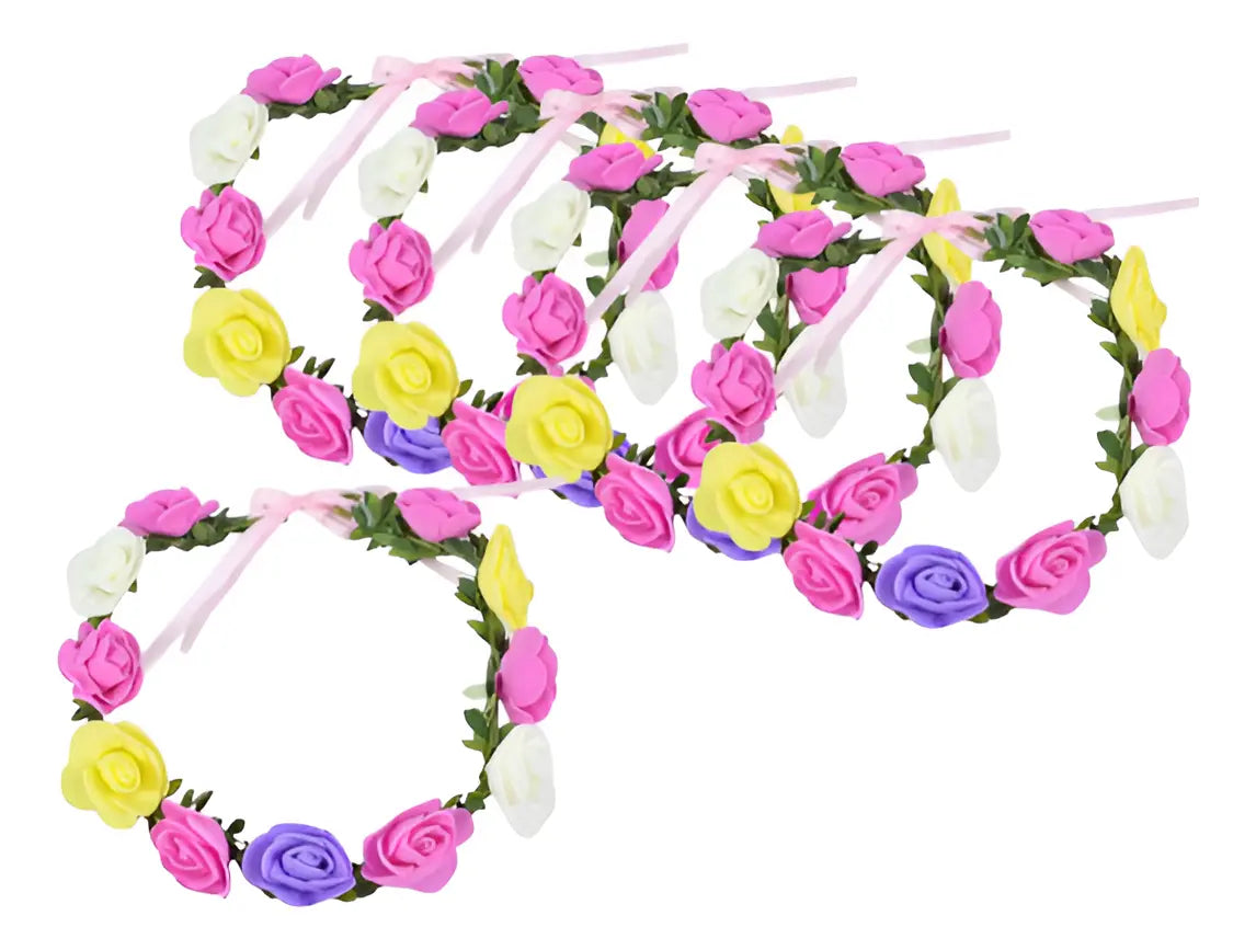 Tiara De Flores Para Fiesta Cotillón