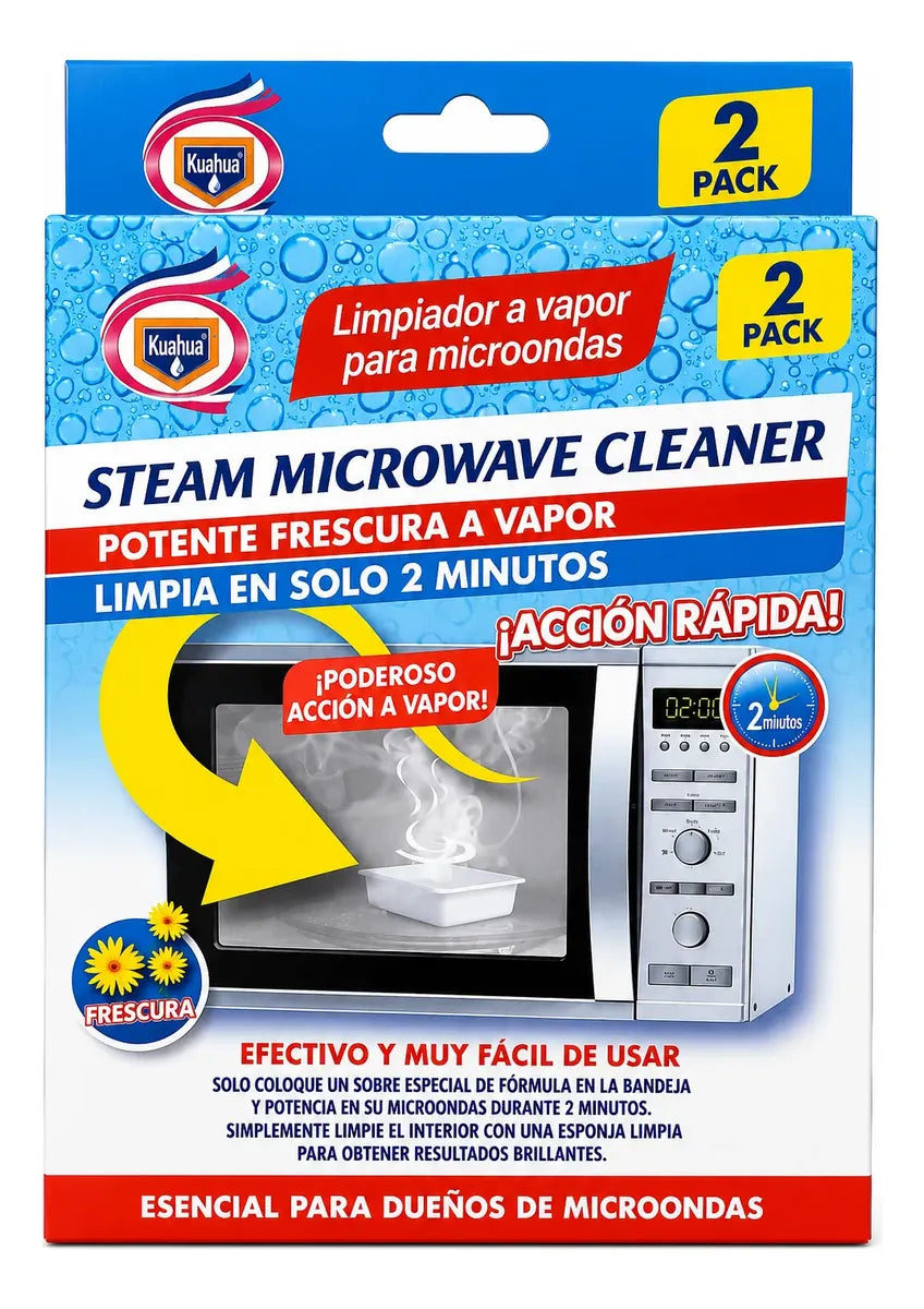 Limpiador A Vapor Para Microondas Pack X2