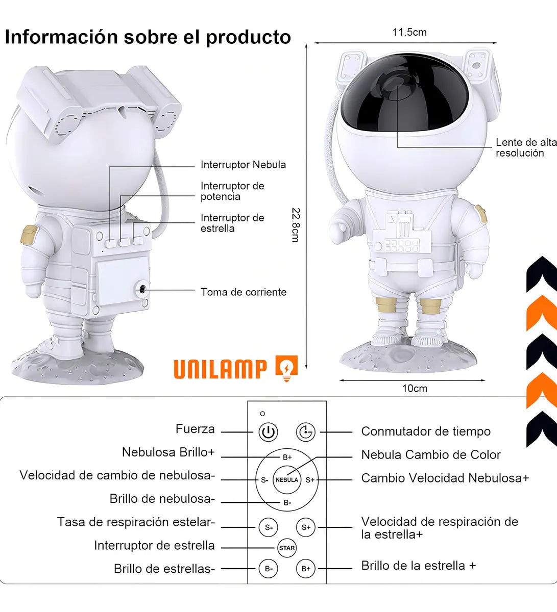 Proyector astronauta