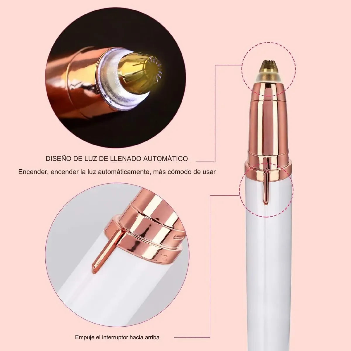Depilador de cejas portátil