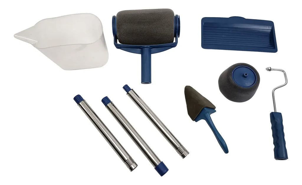Kit Set Rodillos Recargables + Accesorios de Pintura