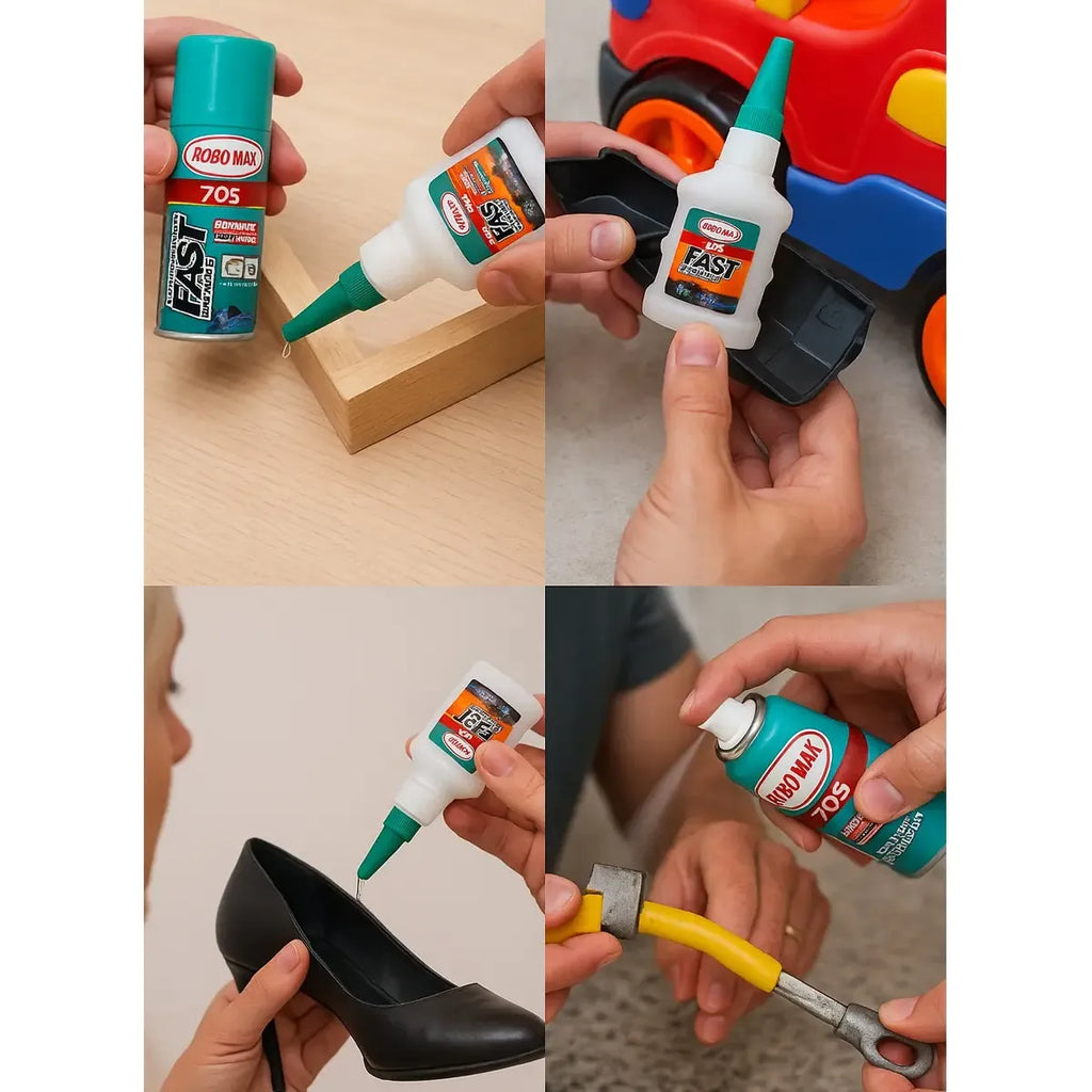 Pegamento + Spray Activador Instantáneo