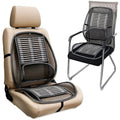 Respaldo lumbar y sobrecojín de bambú para silla o auto