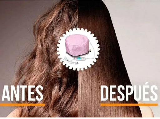 Gorra térmica eléctrica para tratamientos capilares