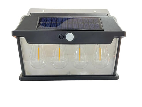 Farol Solar Sensor Movimiento 4 Lámparas 50w