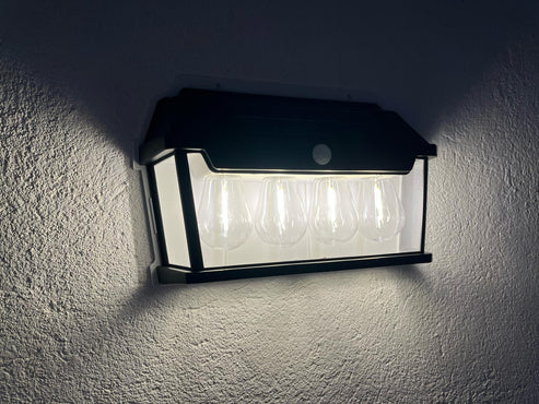 Farol Solar Sensor Movimiento 4 Lámparas 50w
