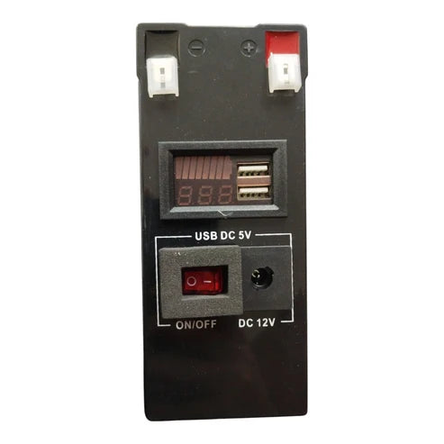 Estación de Carga de Emergencia USB + 2 Focos