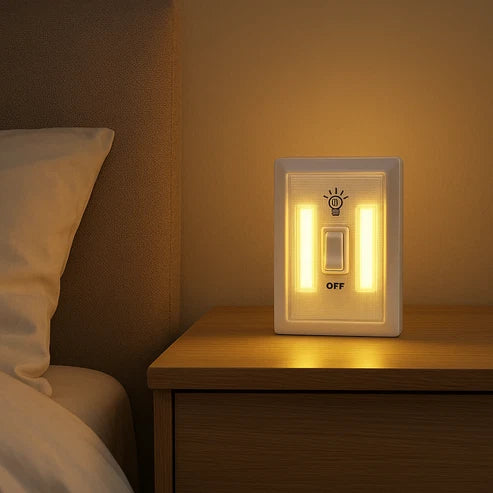 Llave de luz doble a pila