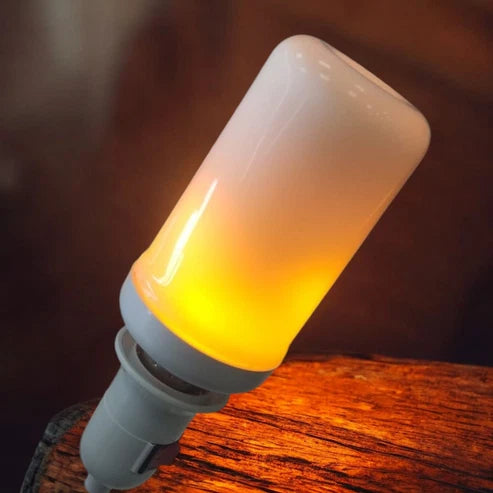 Luz efecto fuego