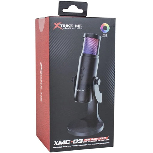 Micrófono gamer USB Xtrike Me XMC-03 con luces RGB