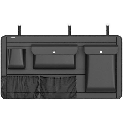 Organizador para baúl de auto con velcro, negro de 90 × 45 cm