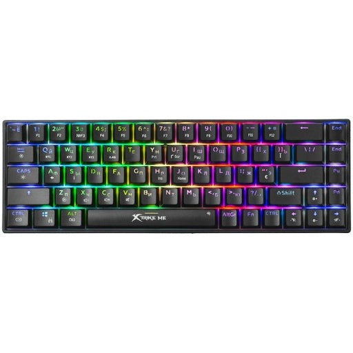 Teclado mecánico inalámbrico XTRIKE ME GK-995W, 68 teclas RGB