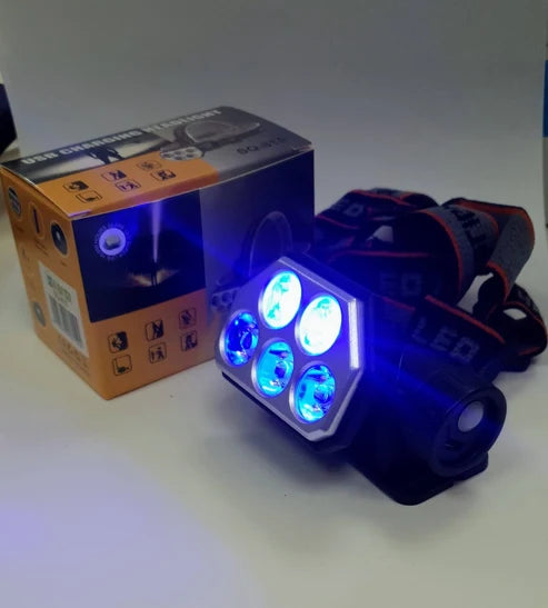 Minero 5 luces usb recargable