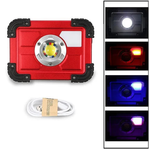 Foco 30W baliza recargable