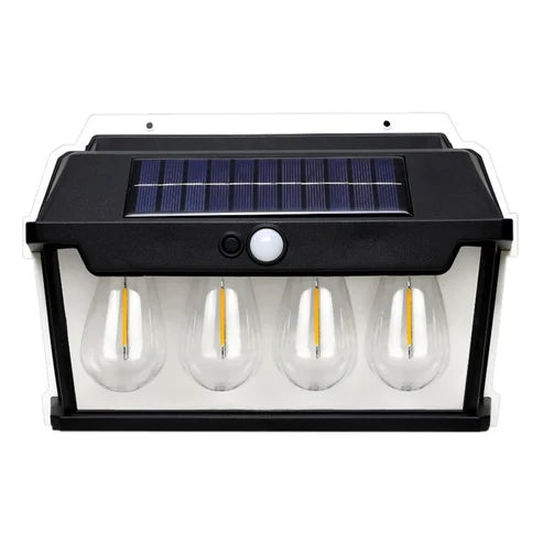 Farol Solar Sensor Movimiento 4 Lámparas 50w