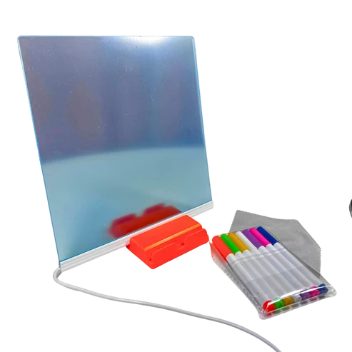 Pizarra Led + lápices de colores