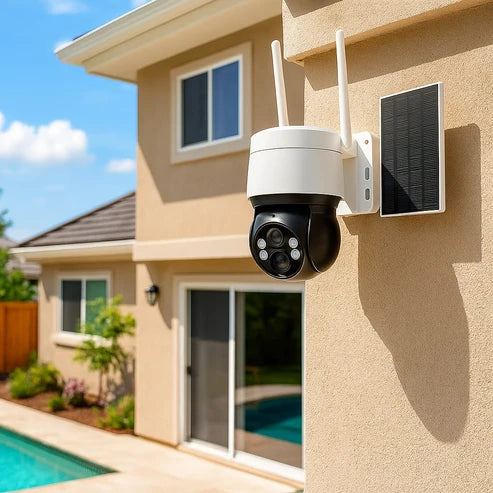 Cámara de Seguridad WiFi Solar – Vigilancia 24/7 Sin Cables