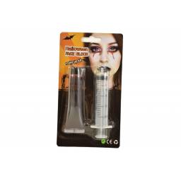 Sangre falsa con jeringa para Halloween 28,3 ml