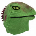 Máscara de reptil verde para Halloween