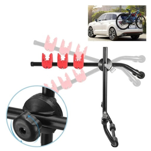 Portabicicletas regulable para auto, hasta 3 bicicletas y 40 kg