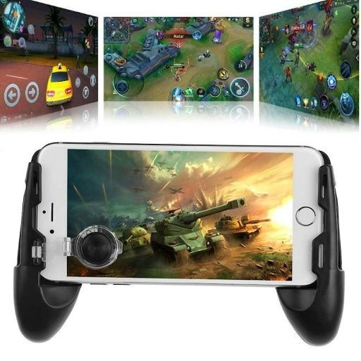Gamepad para celular con stick de movimiento y agarres