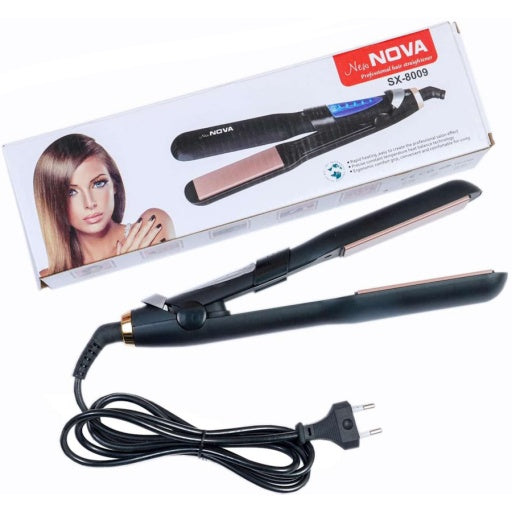 Planchita de pelo Nova SX-8009 cerámica, 45 W, negra