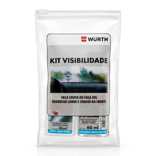 Kit Würth para vidrios: Water Off 30 ml + antiempañante 60 ml
