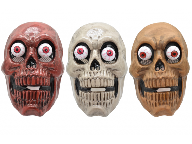 Máscara de zombi con ojos saltones para Halloween