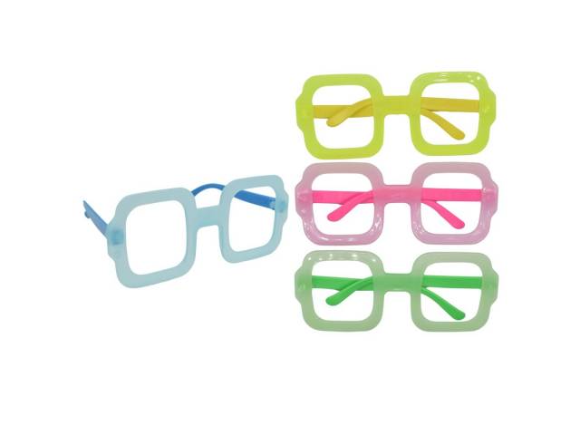 Lentes fluor con formas para cotillón