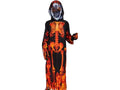 Disfraz de esqueleto fuego para Halloween