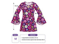 Disfraz vestido retro de adulto