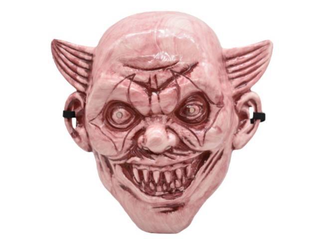 Máscara del diablo rosada para Halloween