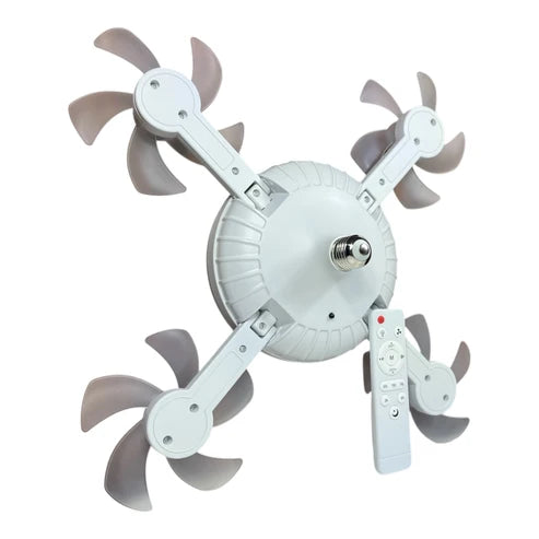 Ventilador + Luz redondo x4