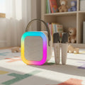 Parlante Karaoke Bluetooth con 2 Micrófonos Inalámbricos