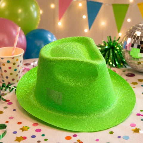 Sombrero Cowboy Glitter Neón